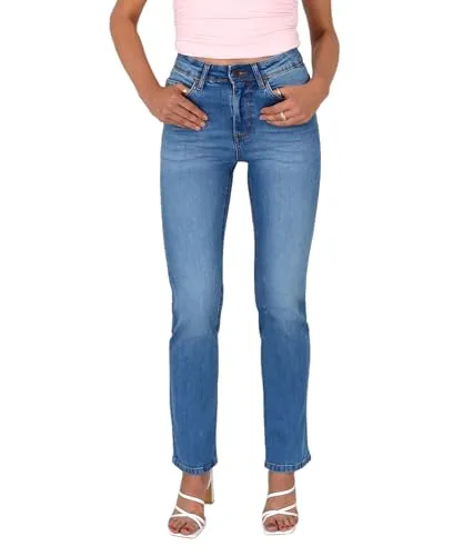 ESRA Damen Straight Fit Jeans Hose – Hochwertige Jeans mit geradem Schnitt bis Übergröße G700 - Entdecken Sie die ESRA Damen Straight Fit Jeans – ideal für den Alltag! Hoher Baumwollanteil und Stretch sorgen für optimalen Tragekomfort und eine perfekte Passform bis Größe 54. Zeitlos und vielseitig kombinierbar.