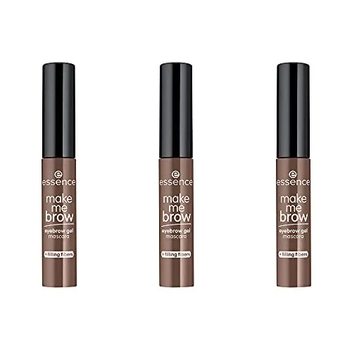Essence Augenbrauen-Farbe make me BROW eyebrow gel mascara, 3-tlg., mit kleinen Fasern