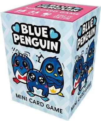 HUCH!, Blue Penguin, Mini Kartenspiel, Fesselndes Pinguin Spiel, Perfekt für spannende Spielabende, Für 2–5 Spieler ab 8 Jahren
