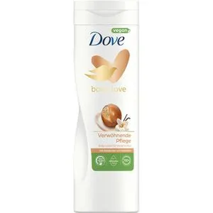 Dove Bodylotion Body Love 400ml - Hautpflegemittel für trockene Haut, bietet 48h Feuchtigkeitspflege mit nicht fettender, schnell einziehender Formel. Vegan und mit Sheabutter für spürbar weichere Haut.