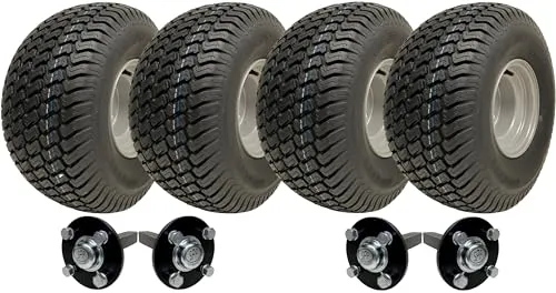 Parnells - Atv-Quad-Anhänger-Set - 4 Stück Wanda-Reifen und -Räder, 20 x 10,00-8 + 4 Stück 100 mm Pcd-Nabe, 40 x 40 mm Achsschenkel - 1800 kg, ohne Anhängerkupplung, nur im Gelände