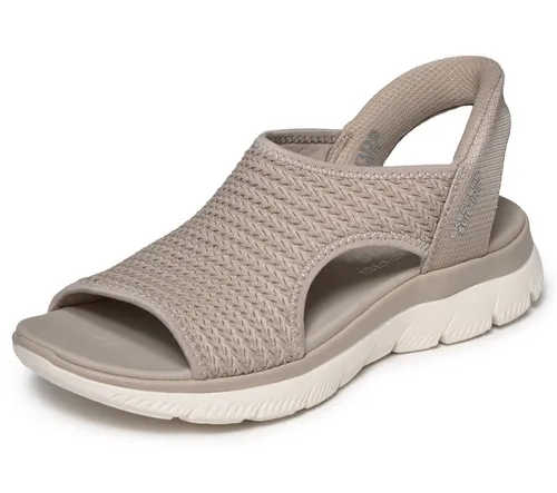 Skechers Damen Summits Sandal Sweetly Evolved Espadrilles, Tpe, 35 EU - Bequeme Skechers Espadrilles mit gepolsterter Yoga-Schaum Einlegesohle. Ideal für den Alltag, aus 100% veganen Materialien und maschinenwaschbar. Flexibel und rutschfest für sicheren Halt.