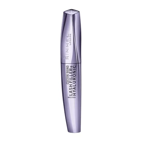 Rimmel Wonder'Bond Lash Filler + Hyaluronic, Mascara, 002 Brown, hydratisierte und genährte Wimpern, sichtbar dichtere und dickere Wimpern, Hyaluronsäure, schmierfest, blättert nicht ab, 11 ml