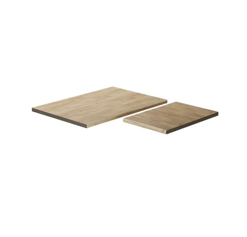Vicco Unterschrank R-Line, Goldkraft Eiche, 114 cm - Unterschrank für moderne Küchen, robust und elegant mit 28 mm dickem HPL-Laminat, perfekt für eine stilvolle und funktionale Küchengestaltung.