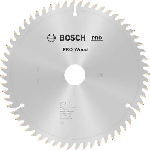 Bosch PRO Wood Kreissägeblatt 216 mm - Langlebiges Sägeblatt für Präzisionsschnitte in Hartholz und Weichholz, ideal für Profis in der Holzverarbeitung