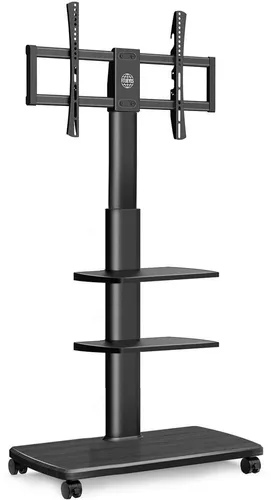 TV Ständer Rollbar mit 3 Ablagen für 32-70 Zoll