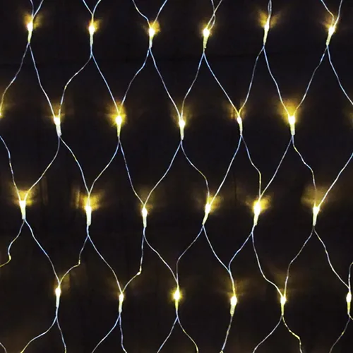 240er LED-Lichternetz warmweiß - für Innen & Außen, ideal für Pavillons bis 3x3 m, inkl. Trafo und 10 m Zuleitung