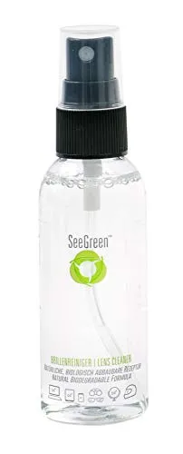 SeeGreen Premium Brillenreiniger Spray - Umweltfreundlich & Alkoholfrei - Für Alle Glasoberflächen - Anti-Beschlag & Antistatisch - Klimaneutral mit Frischem Zitrusduft - 29,5ml