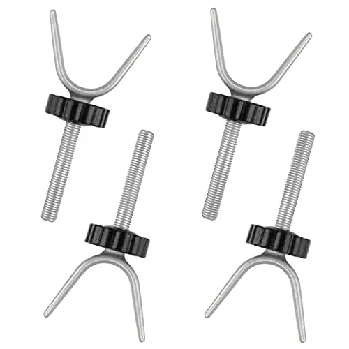 Stück Druckschrauben, Baby Tor Schrauben, Kindergitter Zubehör, Stahl rutschfest Y-Typ M10 Multifunktion Druckmontierte Schrauben für Baby Gates Stair Gates, Pet Gates (Schwarz + Splitter) 4