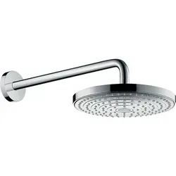 hansgrohe Raindance Select Kopfbrause 26470000 S 240 2jet, chrom - Kopfbrause mit 240 mm Durchmesser, EcoSmart Technologie für wassersparenden Genuss und einfache Strahlartenverstellung mit Select-Funktion.