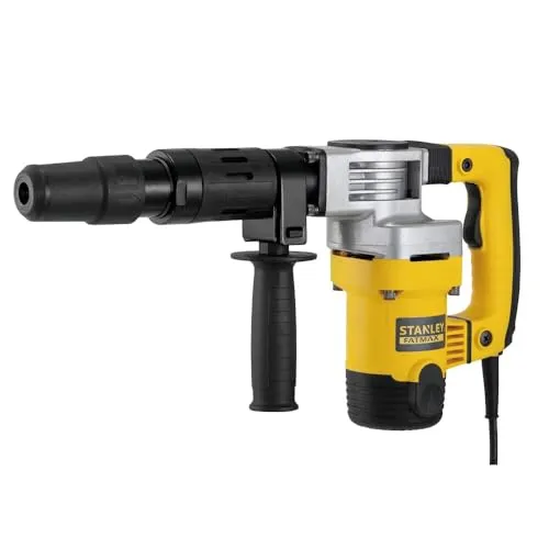 Stanley FatMax SDS-max Meißelhammer SFMEH220K - Bohrmaschinen – Robuster Meißelhammer mit 8,5 Joule Einzelschlagenergie, ideal für Mauerwerk, Stein und Beton. Geringe Vibrationen und verstellbarer Zweithandgriff sorgen für komfortable Handhabung.