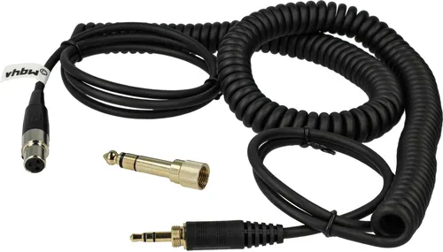 vhbw Audio AUX Kabel kompatibel mit AKG K702, K712, K271 MK II, K701, K240 Studio Kopfhörer - Audiokabel 3,5mm Klinkenstecker, 100 - 300 cm Schwarz