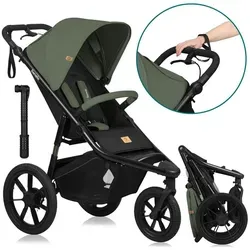 LIONELO AZURA Jogging-Kinderwagen in grün von Lionelo