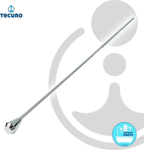 tecuro Zugstange für Ablaufgarnitur, verchromt/edelstahl - 37 cm - Bad- & Duscharmaturen, hochwertige Edelstahl-Zugstange für langlebige Nutzung und einfache Bedienung, passend zu Waschtisch- und Bidetarmaturen.