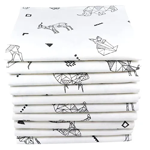 M.M.C. Mulltücher mit Zoo Tier Motiven 10er Pack | Spucktücher für Babys - KUSCHELWEICH & SAUGSTARK: Diese 100% Baumwoll-Mulltücher sind ideal für empfindliche Babyhaut. Sie sind vielseitig einsetzbar, pflegeleicht und nach Öko-Tex Standard 100 geprüft. Perfekt als Spucktuch oder Wickelunterlage.