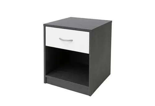HTI-Line Nachtkommode Nina mit Schublade in grau von HTI-Line