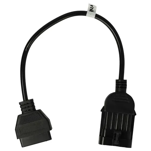 vhbw OBD Adapter 10Pin-OBD1 auf OBD2 kompatibel mit Opel -Bj 1997 Calibra, Kadett, Corsa, Tigra, Omega, Vectra, Astra - 30 cm