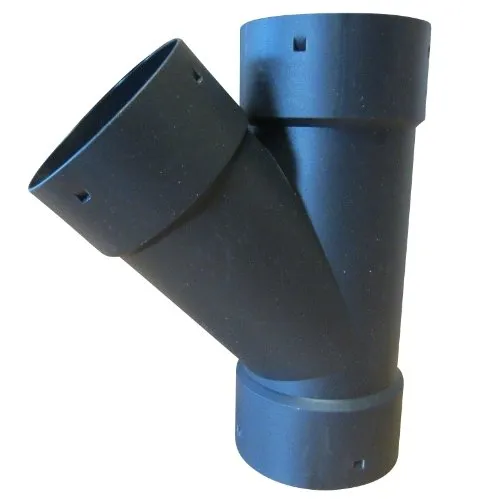 Scheiter KG - Drainagefitting Y-Stück, Schwarz, PVC, DN100, Small, Metrisch Parallel, Fitting, Drainagefitting