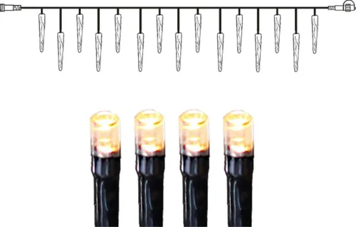 System Decor 'LED-Eiszapfen 5m' warmweiß IP44