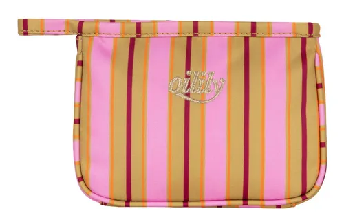 Oilily Cam Cosmetic Bag Utensilientasche Tasche Amber Gold rosa khaki Neu