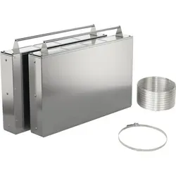 Bosch Long Life Umluftset DSZ1WW1J1 - Dunstabzugshauben-Zubehör mit regenerierbarem Long Life Filter, der Gerüche bis zu 10 Jahre zuverlässig entfernt, inklusive 2 Filterkassetten und flexiblem Aluminiumschlauch.