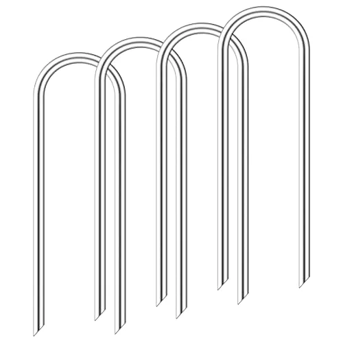 LOYUDEQIU erdanker, bodenanker,zeltheringe für hohen Wind, robuste bodenanker Trampolin, verzinkter Stahl Winddicht erdnanker, heringe erdnägel stabil