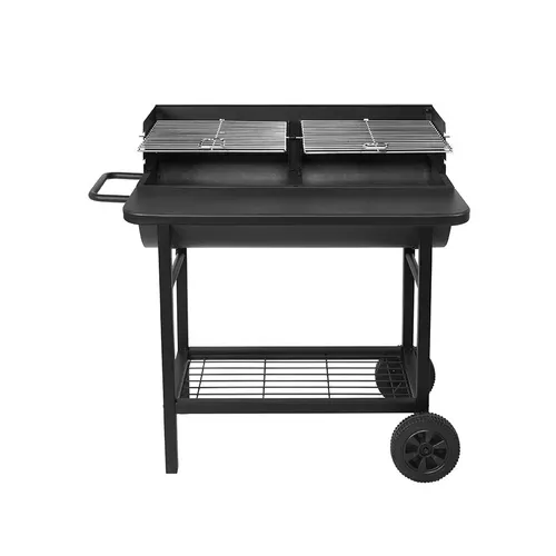 Red Deco Holzkohlegrill 39,5x35,5 cm mit Wagen