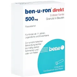 Ben-U-Ron Direkt 500mg Granulat Erdbeer/Vanille 10 ST