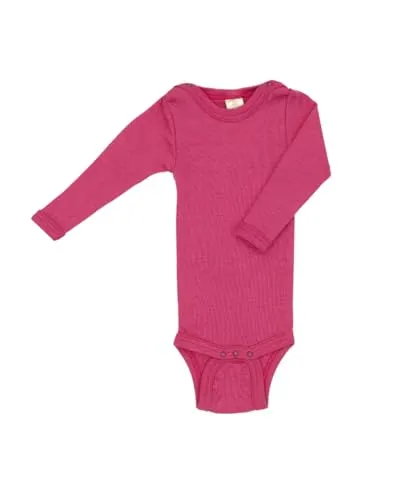 Engel Baby Body Langarm, 70% Wolle und 30% Seide von Engel