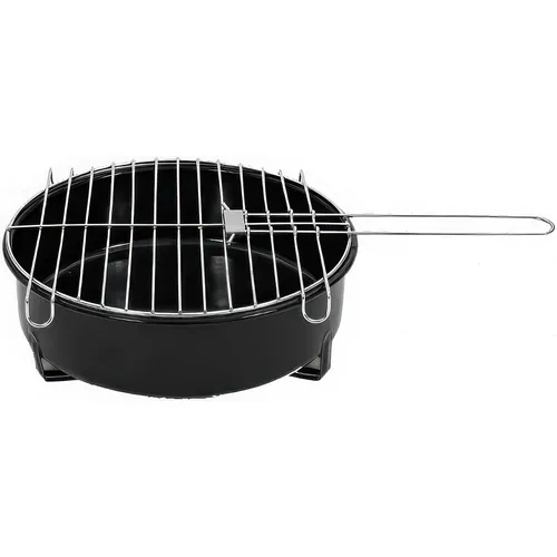 Picknick-Grill aus Edelstahl, Holzkohlegrill, kleiner tragbarer Grill, zerlegbar, ideal für Camping, Garten, Partys und Outdoor-Aktivitäten