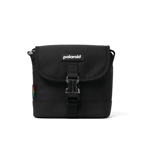 Polaroid Box Camera Bag - Spectrum 006290 - Kameratasche für Polaroid-Kameras, stilvolles Design in Schwarz und Mehrfarbig, idealer Schutz und stylischer Begleiter für Fotografen.