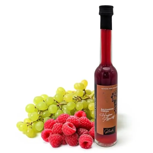 Glücks MOMENTE Himbeer Aperitif 100ml Balsamico Crema Frucht Essigzubereitung mit 3% Säure