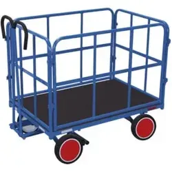 VARIOfit Handpritschenwagen mit 4 Rohrgitterwänden