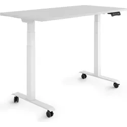 ESMART Germany EZX-132WG Steh-Sitz-Schreibtisch in silber von ESMART