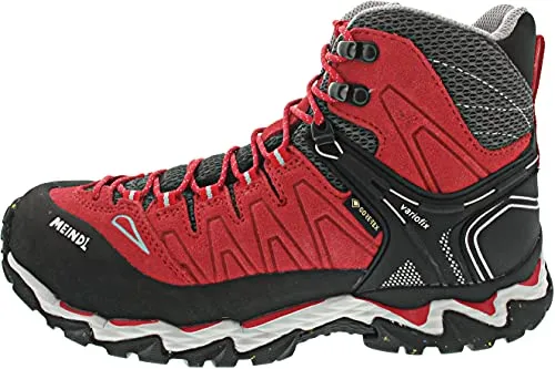 Meindl Lite Hike Lady GTX Damen Wanderschuhe (Rot/Graphit), 42.5 EU - Wanderschuhe Lite Hike Lady GTX, leicht und wasserdicht dank Gore-Tex-Futter, ideal für Wanderungen und Alltag, rutschfeste Multigrip G4 Sohle für besten Halt.