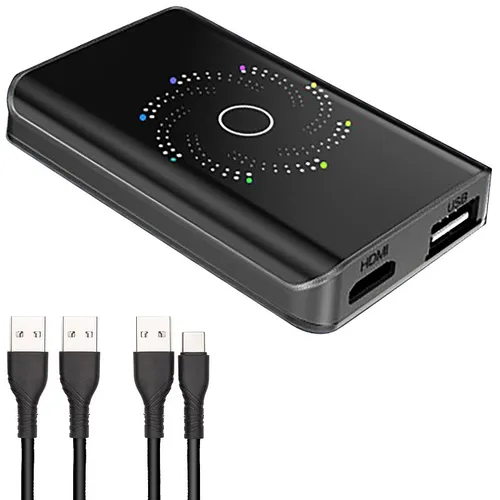 Creasono Wireless CarPlay- & Android-Auto-Adapter-AI-Box, Dual-WLAN, Netflix