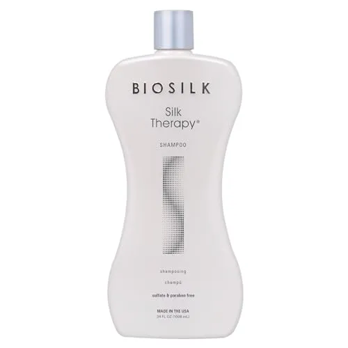 Farouk Shampoo 1000 ml - Biosilk Silk Therapy - Hochwertiges Shampoo für glänzendes Haar, pflegt und schützt, ideal für coloriertes Haar.