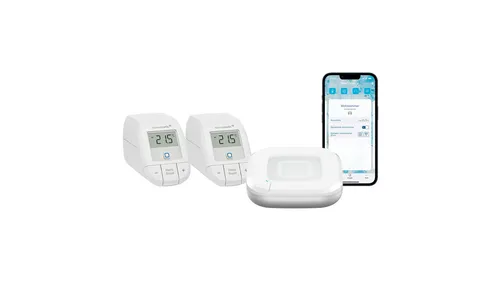 Homematic IP Smart Home Set Raumklima mit Access Point und 2 Heizkörperthermostaten