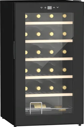 Weinkühlschrank 65 L für 24 Flaschen – Elegant in Schwarz