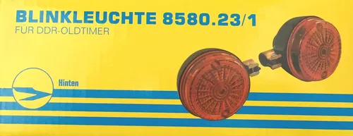 Paar Blinkleuchten, hintere - rund - 8580.23/1 - Lichtaustritt: Orange