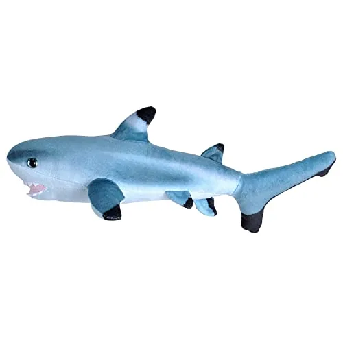 Wild Republic Plüschtier Living Ocean Mini Kleiner Schwarzspitzenhai, Stofftier, 40 cm