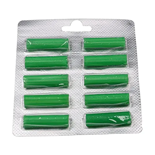 vhbw 10x Universal Duftstäbchen für Staubsauger z.B. kompatibel mit AEG, Miele, Vorwerk, Bosch, Siemens - Deo-Sticks, Waldduft, Grün