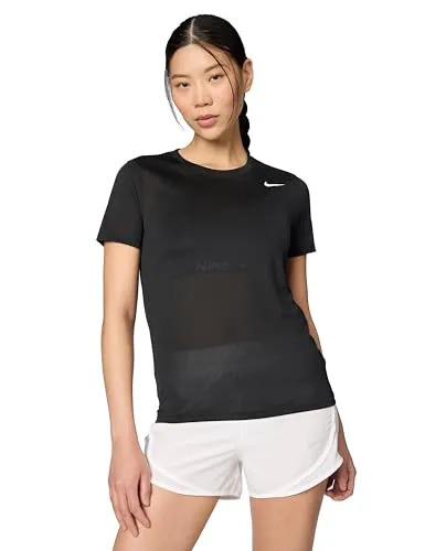 Produktbild Nike Damen Df Rlgd Ss T-Shirt – Schwarz/Weiß, Größe S