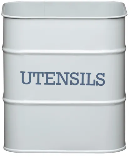 Living Nostalgie KitchenCraft Metall-Besteckhalter 14,5 x 16 cm Grau