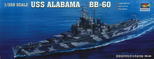 Trumpeter TRU05307 Modellbausatz USS Alabama BB-60 - Wasserfahrzeug-Modellbausätze, detaillierter Modellbausatz mit leicht verständlicher Anleitung, ideal für Einsteiger und Modellbau-Enthusiasten ab 14 Jahren.