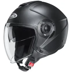 HJC i40N Solid Jethelm XL - Modern & Komfortabel - Motorradhelm mit fortschrittlicher Polycarbonat-Verbundschale für Leichtigkeit und Sicherheit. Integrierte Sonnenblende und waschbare Polster sorgen für höchsten Komfort.