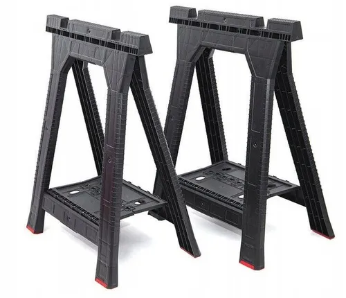 Qbrick System Werkstattbock Set 2 Stück - 580 x 770 mm, 350 kg Tragkraft - Werkstatteinrichtung mit robustem Werkstattbock Set, ideal für schwere Lasten bis 350 kg, perfekt für professionelle Werkstätten.