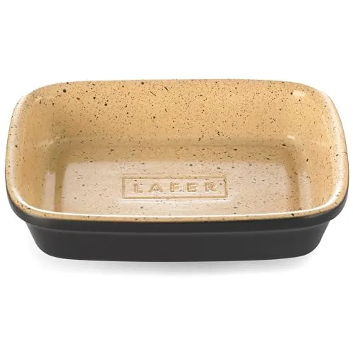 Römertopf BBQ Grillschale Medium aus Keramik, hitzebeständig bis 900 °C, vielseitige Auflaufform für Grill, Ofen und Beilagen, 22 x 16,3 cm, spülmaschinenfest