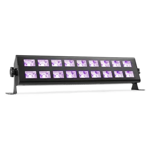 BeamZ BUV293 Schwarzlicht UV Bar mit 18 leistungsstarken 3 Watt UV-LEDs, Schwarzlicht-Effekt, UV-Schwarzlichtbalk