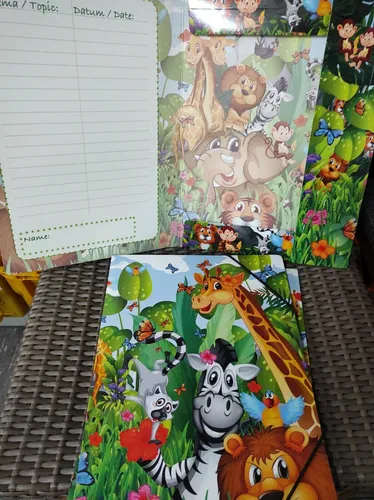 Herma Sammelmappe Postmappe Gummizugmappe Din A4 Dschungel Post Bilder 19373